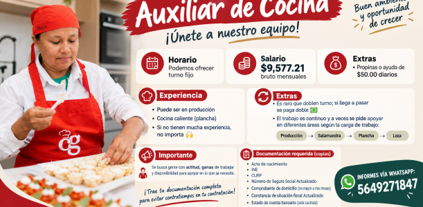 Auxiliar de Cocina