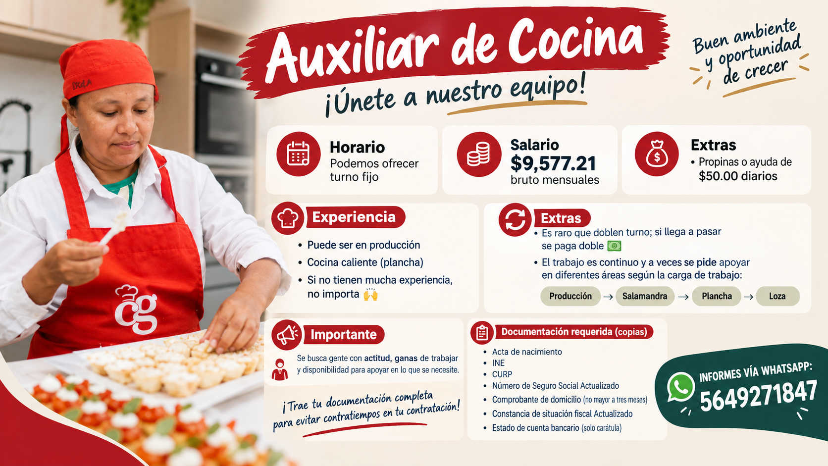 Auxiliar de Cocina